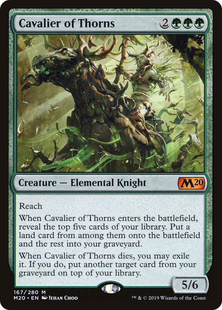 Cavalier of Thorns (M20-167) - Core Set 2020 Foil