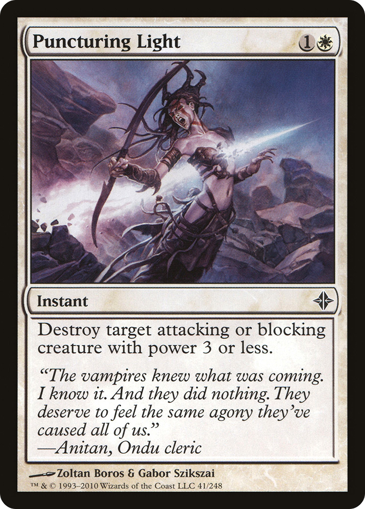Puncturing Light (ROE-041) - Rise of the Eldrazi Foil