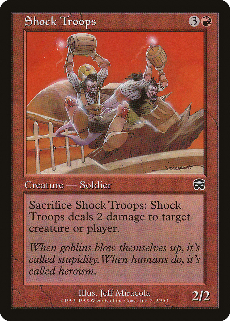 Shock Troops (MMQ-212) - Mercadian Masques Foil