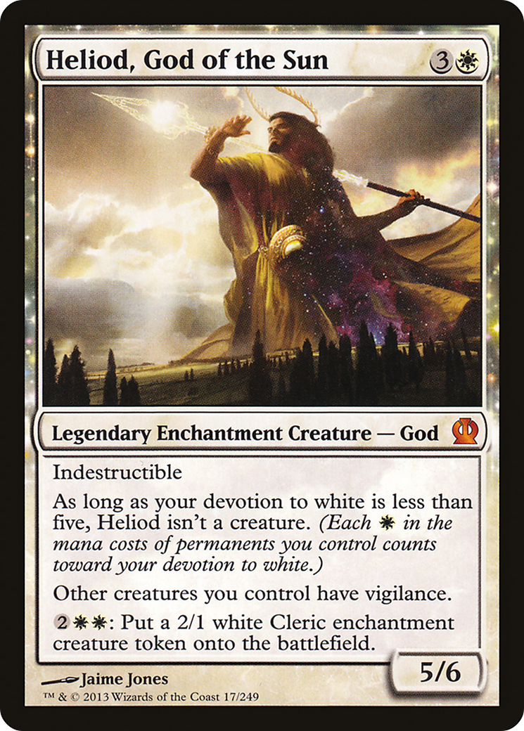 Heliod, God of the Sun (THS-017) - Theros: (enchantment) Foil