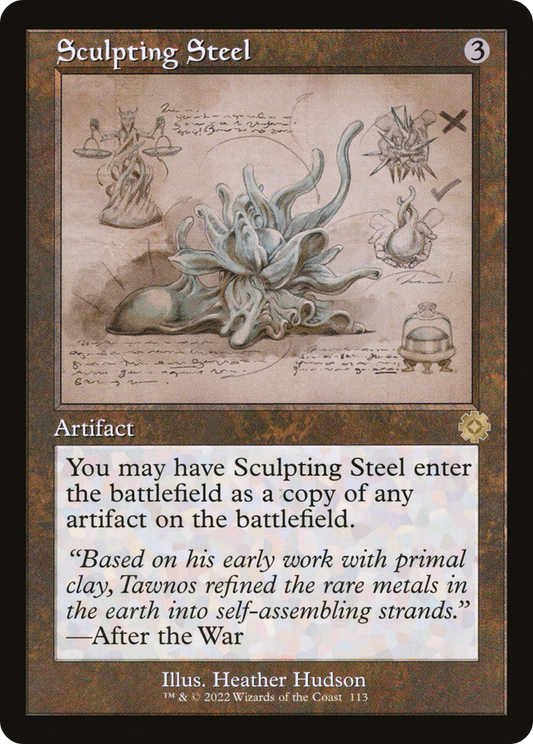 Sculpting Steel (BRR-113) - The Brothers' War Retro Artifacts Foil