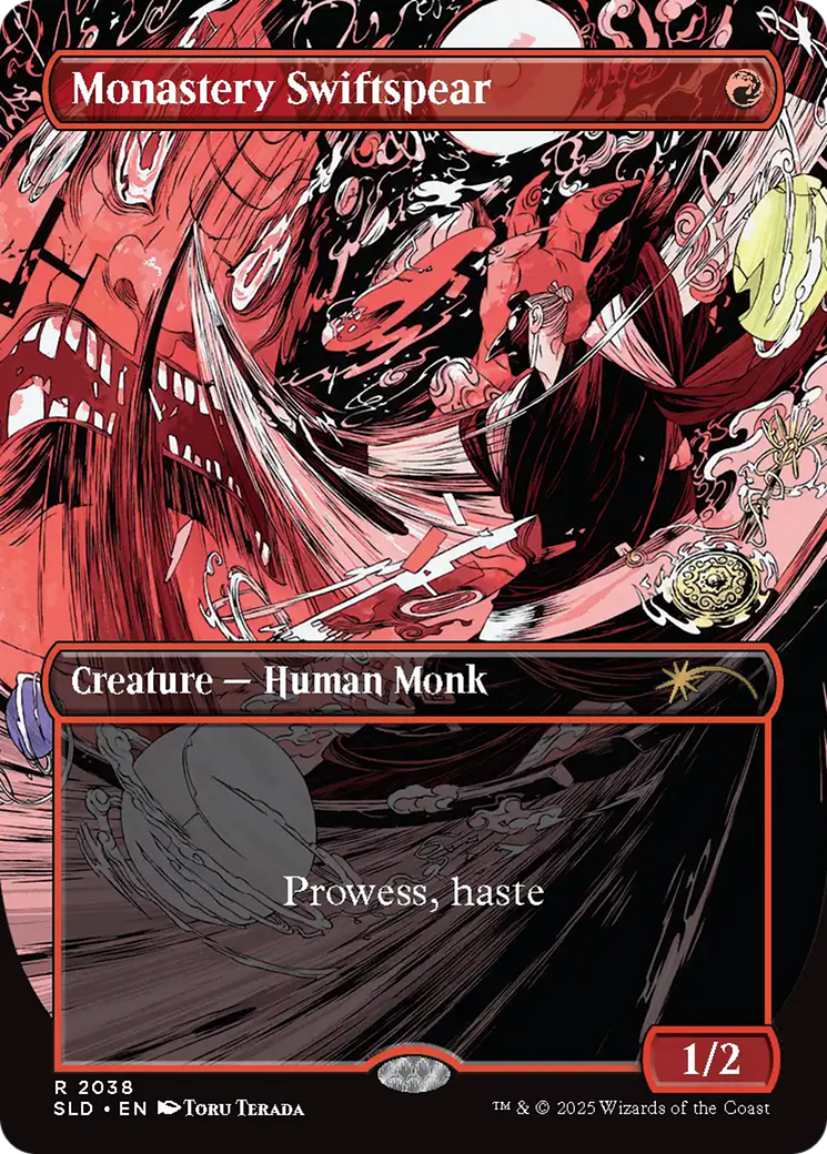 Monastery Swiftspear (SLD-2038) - Secret Lair Drop (Borderless) Foil