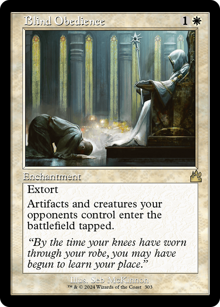 Blind Obedience (RVR-303) - Ravnica Remastered Foil