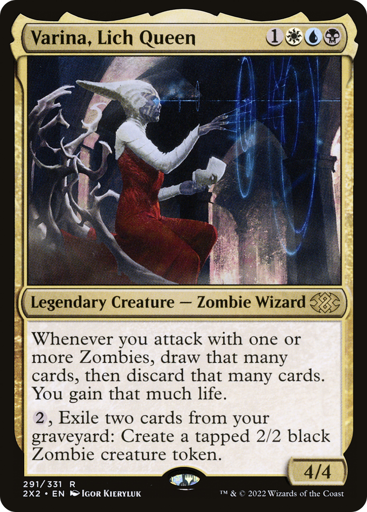 Varina, Lich Queen (2X2-291) - Double Masters 2022 Foil