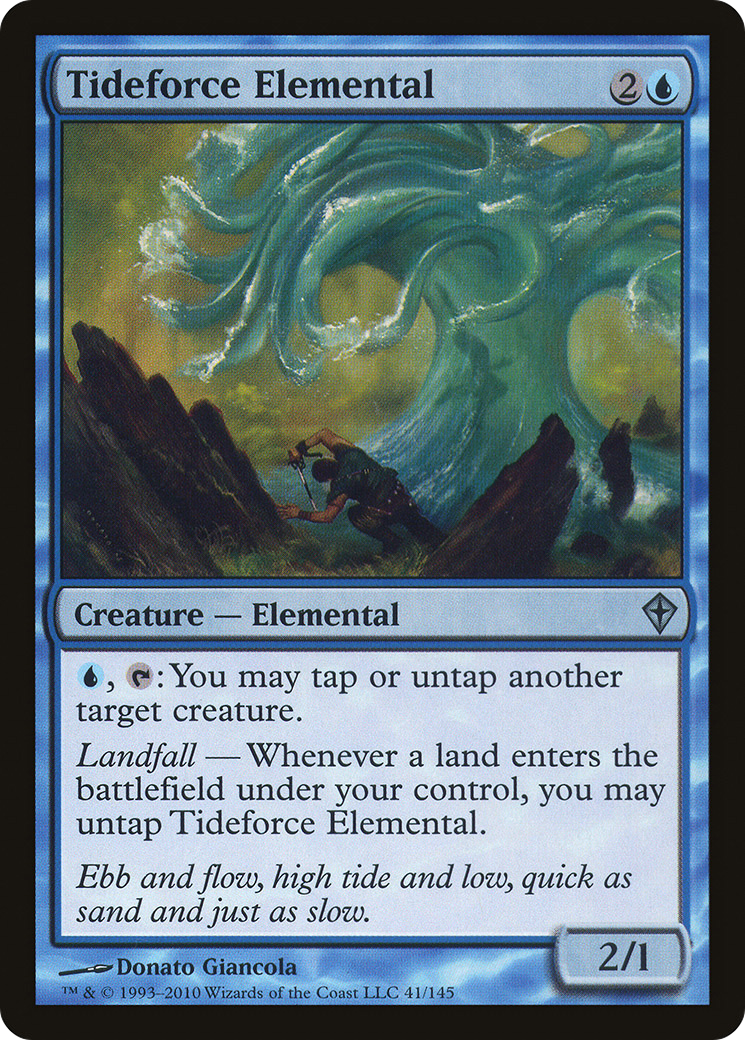 Tideforce Elemental (WWK-041) - Worldwake Foil