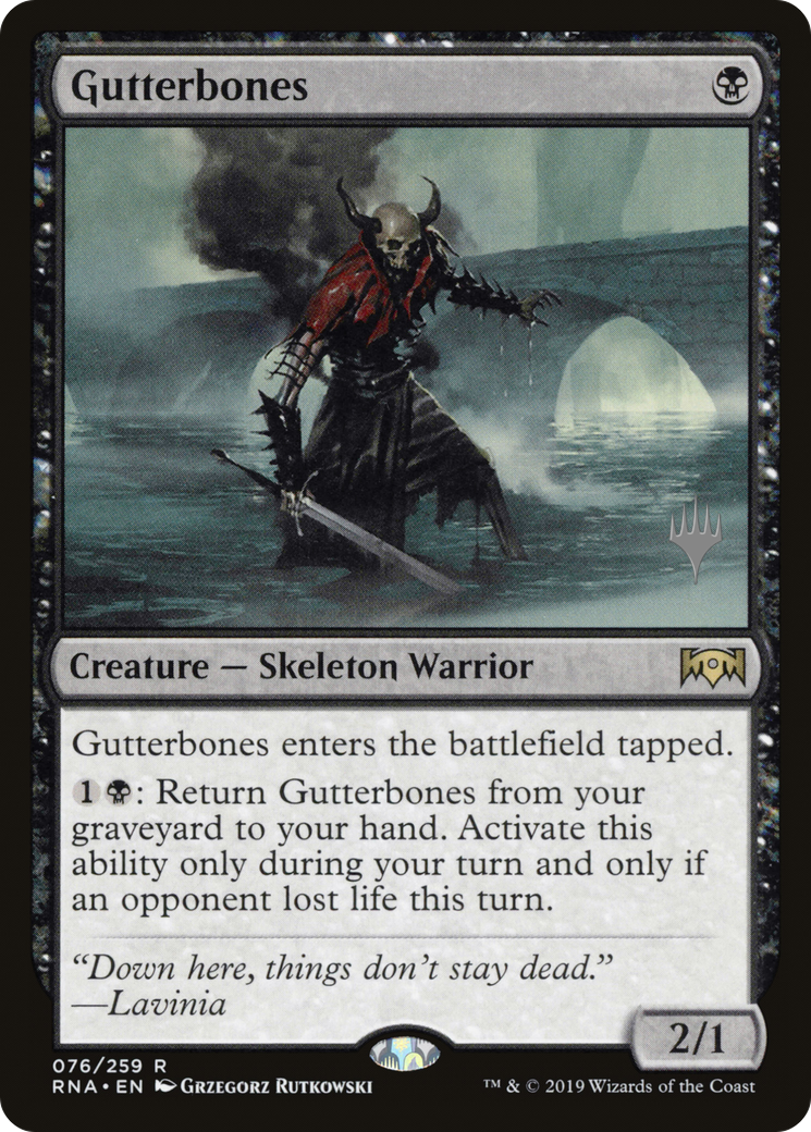 Gutterbones (PPM20-076) - Ravnica Allegiance Promos Foil