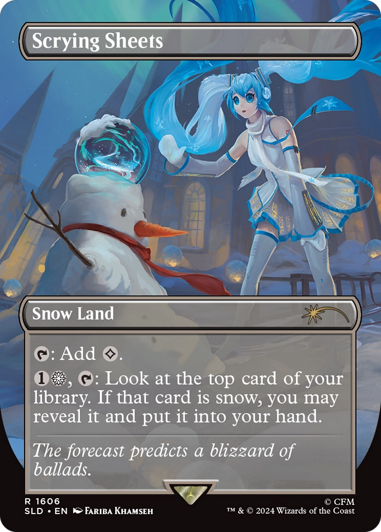 Scrying Sheets (SLD-1606) - Secret Lair Drop (Borderless)