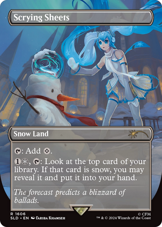 Scrying Sheets (SLD-1606) - Secret Lair Drop (Borderless)