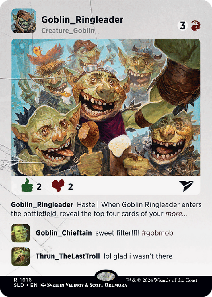 Goblin Ringleader (SLD-1616) - Secret Lair Drop (Borderless)