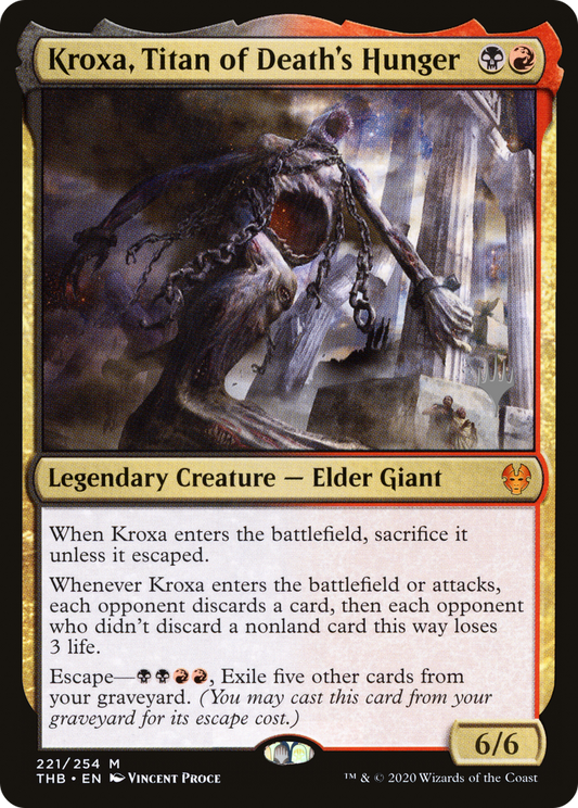 Kroxa, Titan of Death's Hunger (PPTHB-221) - Theros Beyond Death Promos