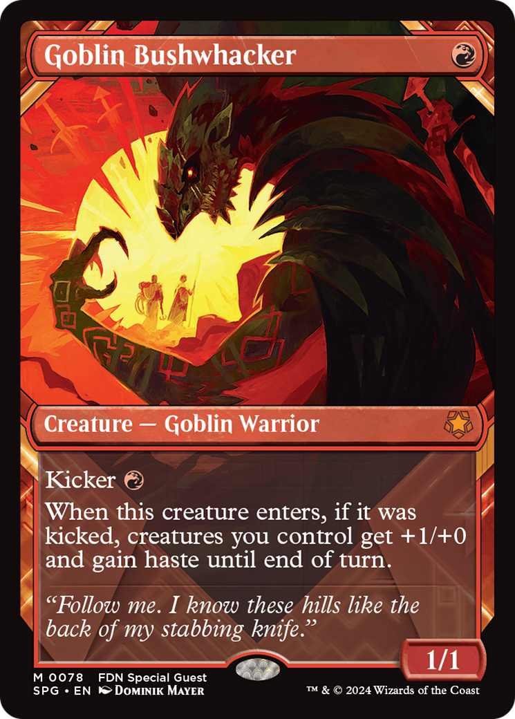 Goblin Bushwhacker (SPG-078) - Special Guests: (Showcase) Foil