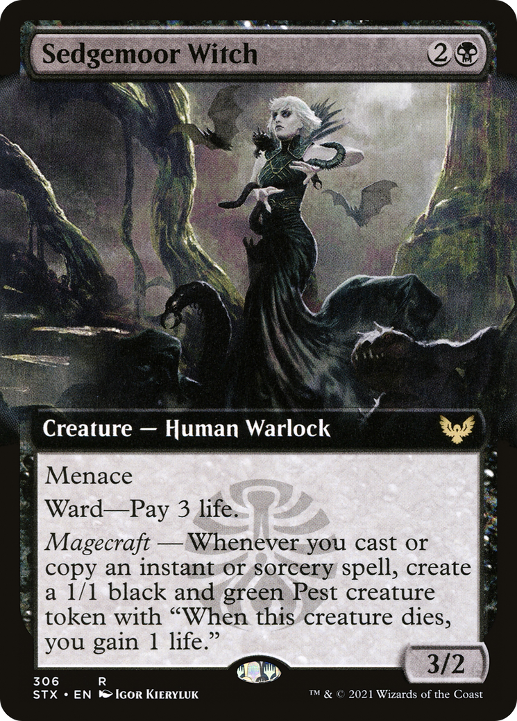 Sedgemoor Witch (STX-306) - Strixhaven: School of Mages: (Extended Art) Foil