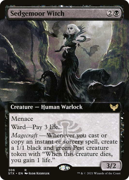 Sedgemoor Witch (STX-306) - Strixhaven: School of Mages: (Extended Art) Foil