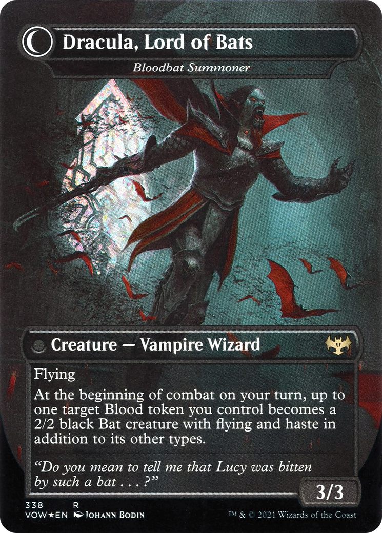 Voldaren Bloodcaster // Bloodbat Summoner (VOW-338) - Innistrad: Crimson Vow: (Double Faced Transform) (Borderless)