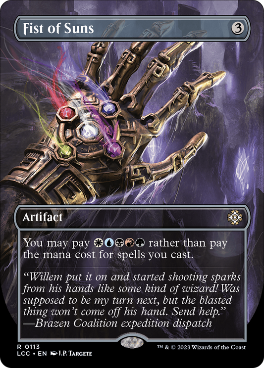 Fist of Suns (LCC-113) - The Lost Caverns of Ixalan Commander (Borderless) Foil