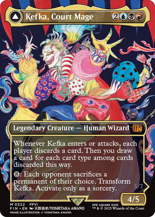 Kefka, Court Mage (Borderless) (0322) (FIN-322) - FINAL FANTASY (Borderless) Foil