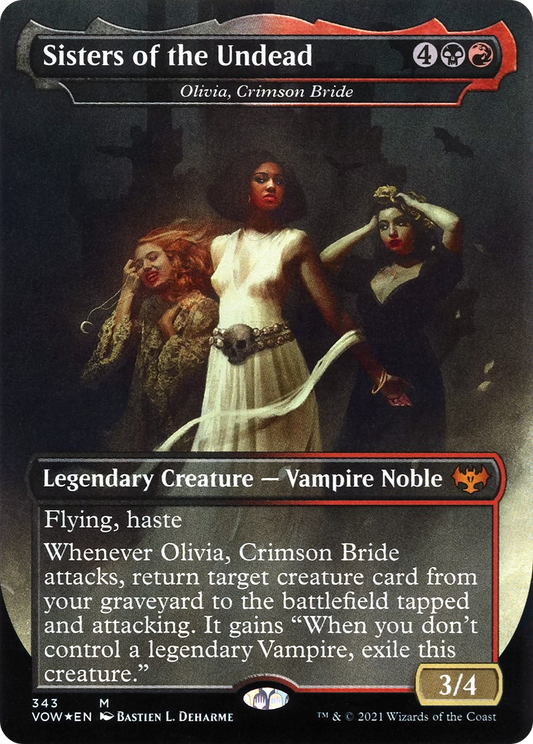 Olivia, Crimson Bride (VOW-343) - Innistrad: Crimson Vow / Sisters of the Undead (Borderless)