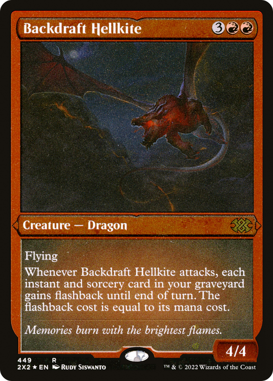 Backdraft Hellkite (2X2-449) - Double Masters 2022 Foil