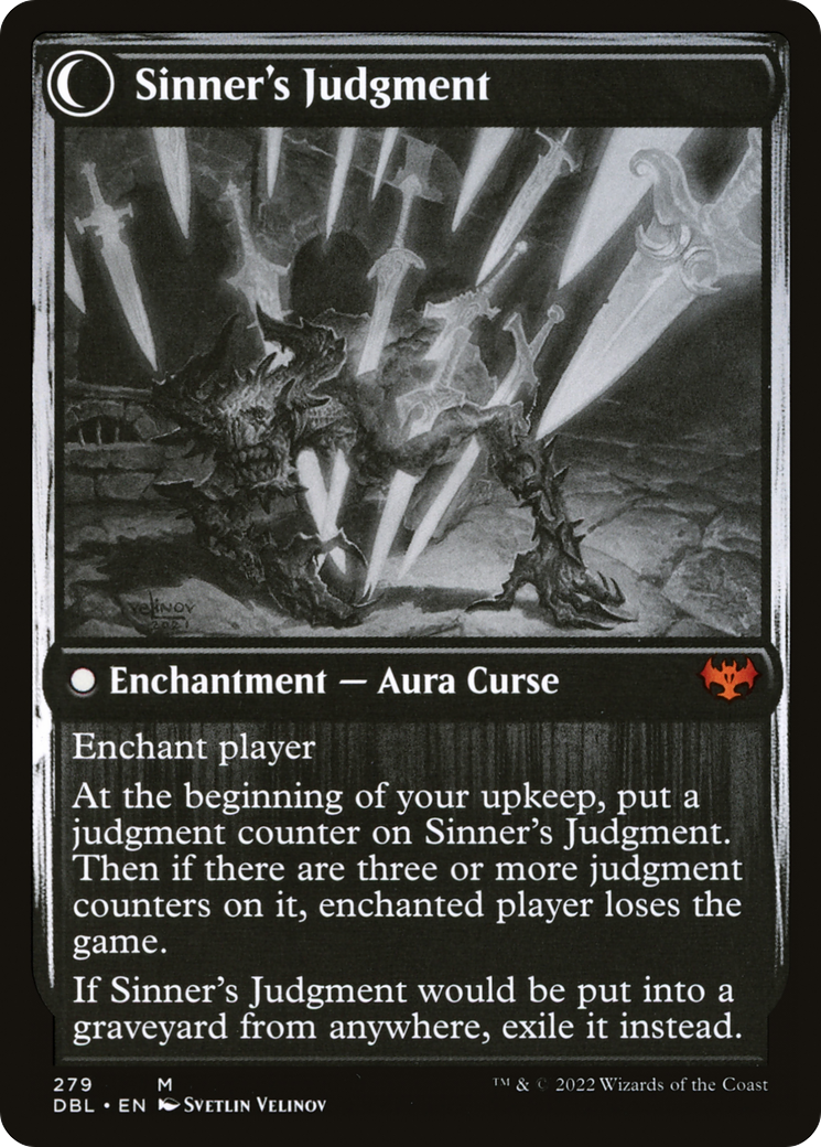 Faithbound Judge // Sinner's Judgment (DBL-279) - Innistrad: Double Feature: (Double Faced Transform) Foil