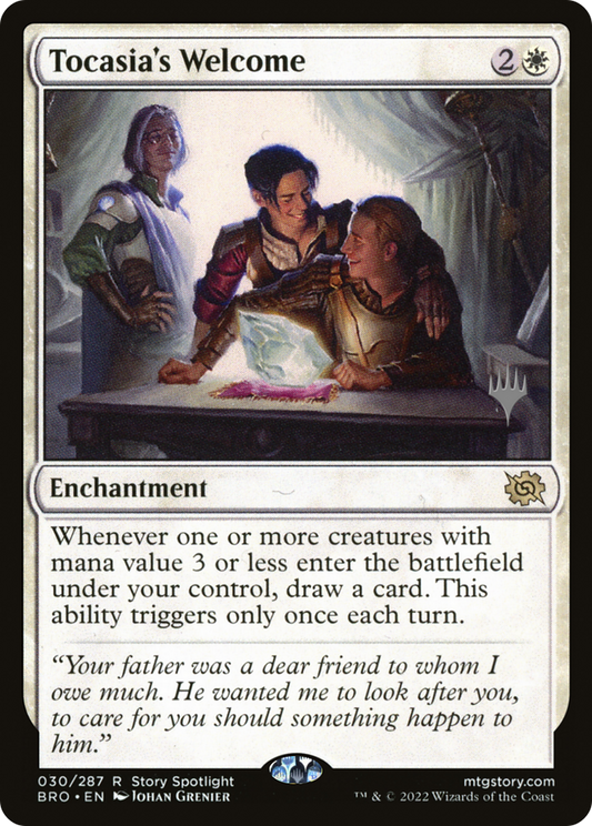 Tocasia's Welcome (PPBRO-030) - The Brothers' War Promos Foil