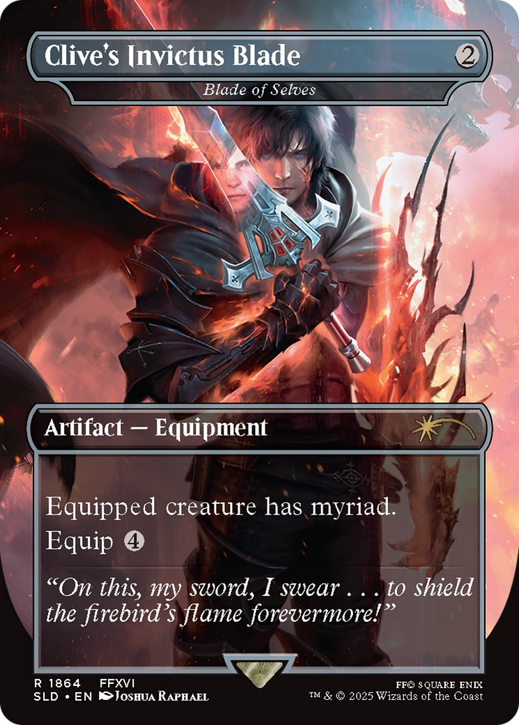 Blade of Selves (SLD-1864) - Secret Lair Drop / Clive's Invictus Blade (Borderless)