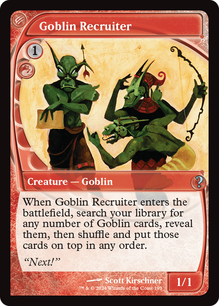 Goblin Recruiter (MB2-193) - Mystery Booster 2