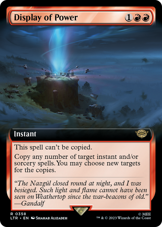Display of Power (LTR-358) - The Lord of the Rings: Tales of Middle-earth: (Extended Art) Foil
