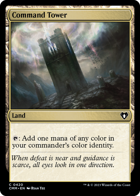 Command Tower (CMM-420) - Commander Masters Foil