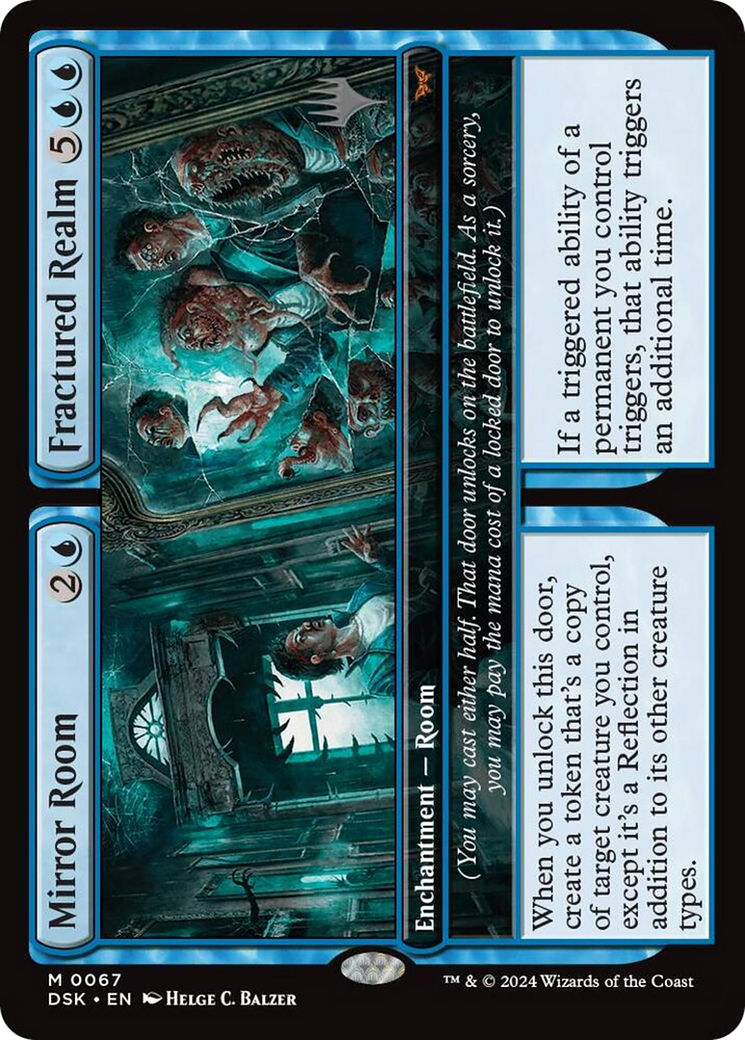 Mirror Room // Fractured Realm (PPDSK-067) - Duskmourn: House of Horror Promos Foil