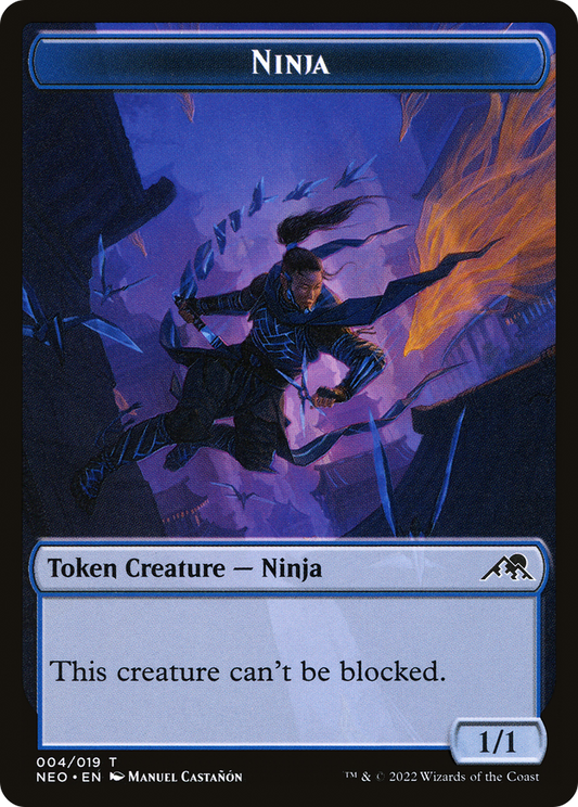 Ninja (NEO-004) - Kamigawa: Neon Dynasty Tokens