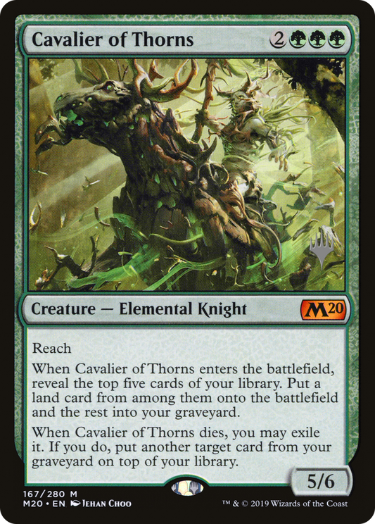 Cavalier of Thorns (PPM20-167) - Core Set 2020 Promos