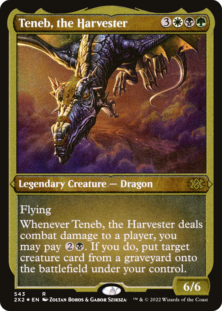Teneb, the Harvester (2X2-543) - Double Masters 2022 Foil