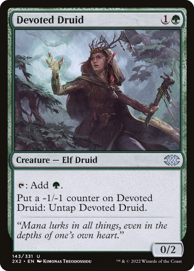 Devoted Druid (2X2-143) - Double Masters 2022 Foil