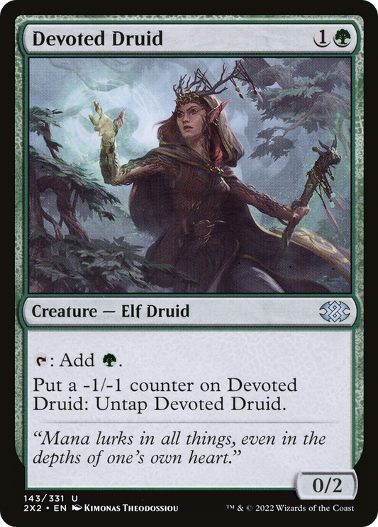 Devoted Druid (2X2-143) - Double Masters 2022 Foil