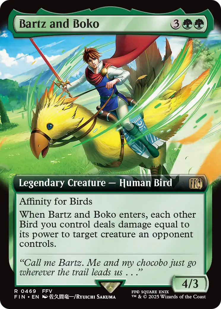 Bartz and Boko (FIN-469) - FINAL FANTASY: (Extended Art) Foil