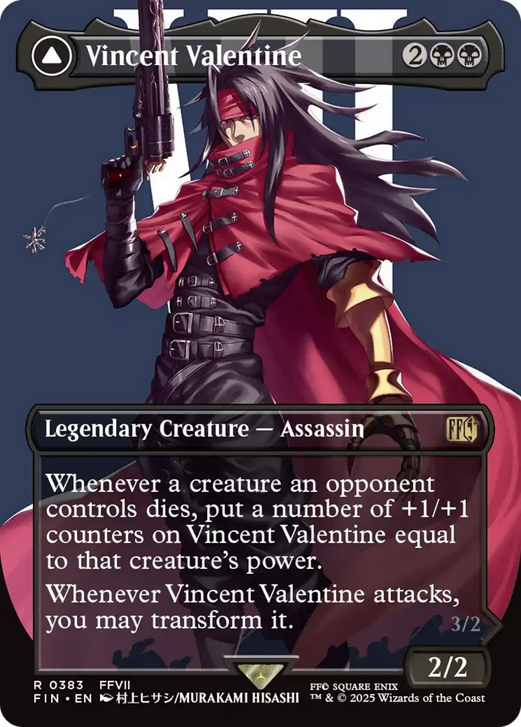 Vincent Valentine (Borderless) (FIN-383) - FINAL FANTASY (Borderless) Foil