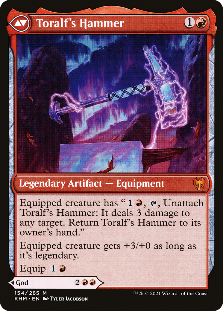 Toralf, God of Fury // Toralf's Hammer (KHM-154) - Kaldheim Foil