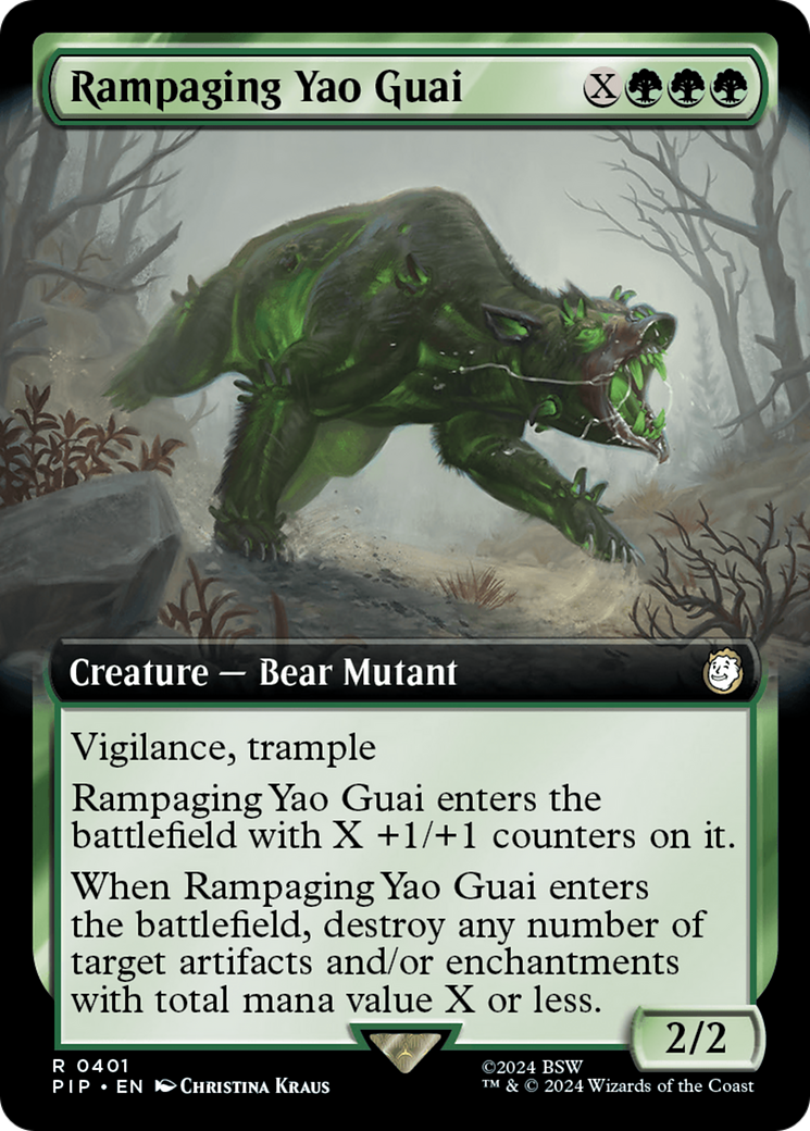 Rampaging Yao Guai (PIP-401) - Fallout: (Extended Art)