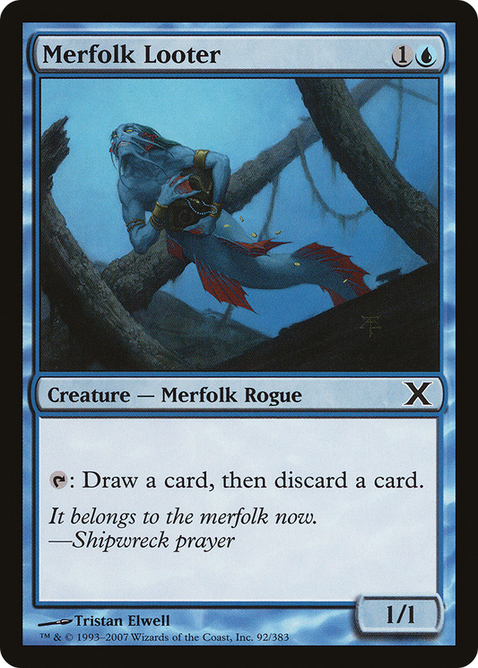 Merfolk Looter (10E-092) - Tenth Edition Foil