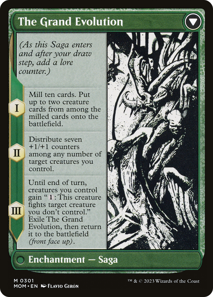 Vorinclex // The Grand Evolution (MOM-301) - March of the Machine: (Showcase) (Borderless) Foil