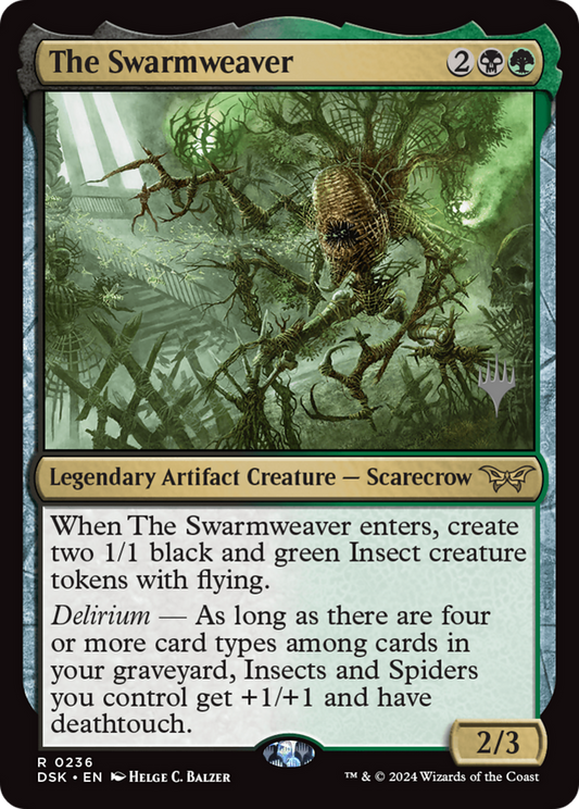 The Swarmweaver (PPDSK-236) - Duskmourn: House of Horror Promos Foil