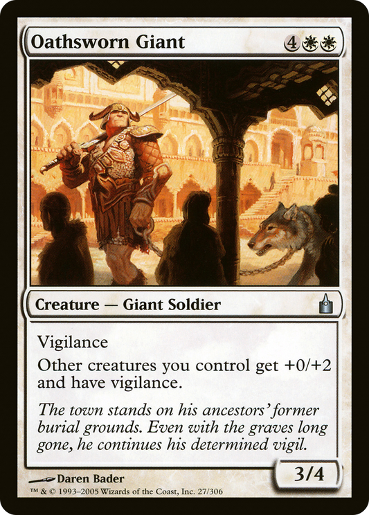 Oathsworn Giant (RAV-027) - Ravnica: City of Guilds Foil
