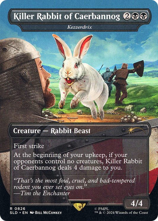 Kezzerdrix (SLD-826) - Secret Lair Drop / Killer Rabbit of Caerbannog (Borderless)