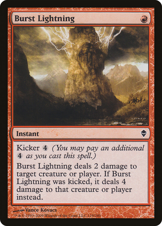 Burst Lightning (ZEN-119) - Zendikar Foil