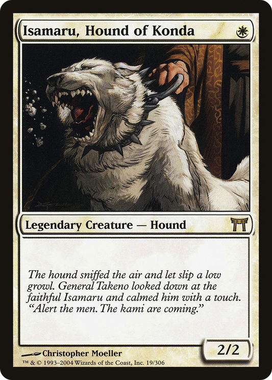 Isamaru, Hound of Konda (CHK-019) - Champions of Kamigawa Foil