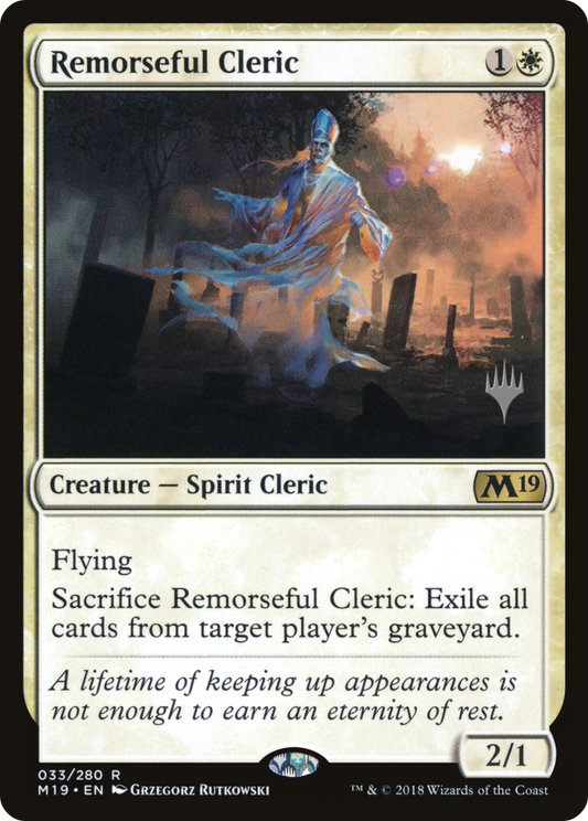 Remorseful Cleric (PPM20-033) - Core Set 2019 Promos