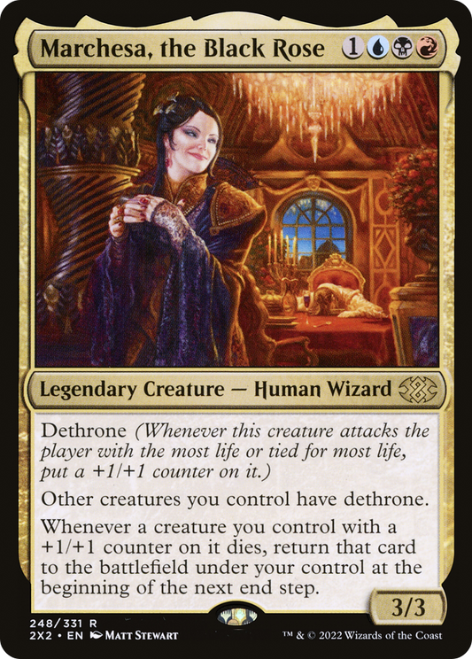 Marchesa, the Black Rose (2X2-248) - Double Masters 2022 Foil