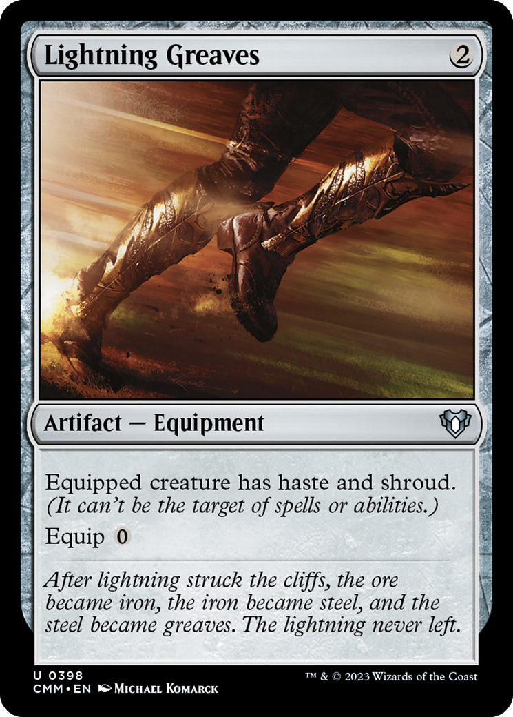 Lightning Greaves (CMM-398) - Commander Masters Foil