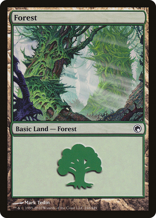 Forest (SOM-246) - Scars of Mirrodin Foil