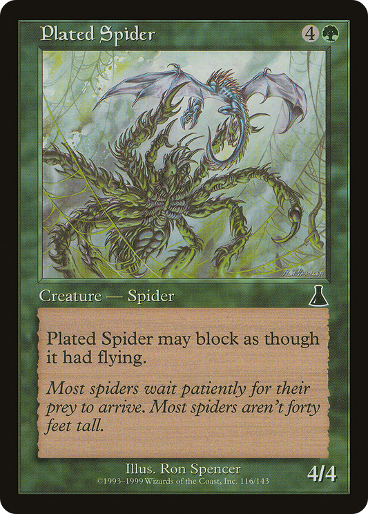Plated Spider (UDS-116) - Urza's Destiny Foil